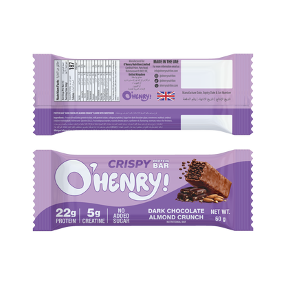Crispy Protein Bar - Dark Chocolate Almond Crunch