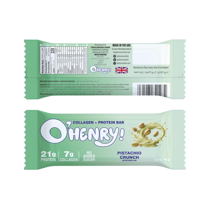 Collagen + Protein Bar - Pistachio Crunch