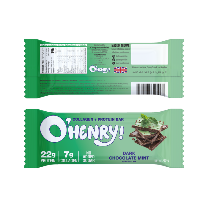 Collagen + Protein Bar - Dark Chocolate Mint