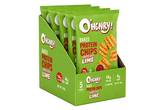 Baked Protein Chips Pack Of 5 - Harissa & Lime
