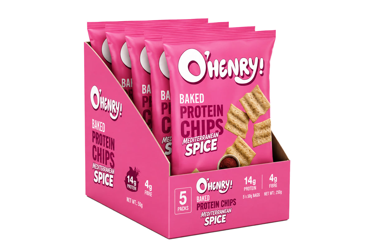 Baked Protein Chips Pack Of 5 - Mediterranean Spice