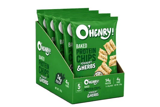 Baked Protein Chips Pack Of 5 - Yoghurt & Herbs
